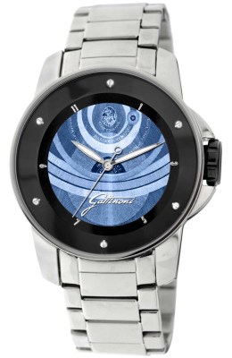 Gattinoni Mens W0195JSSBLU Draco Collection Blue Planetarium Pattern Dial with Luminous Hands Watch